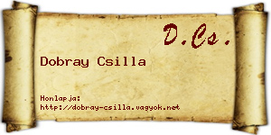 Dobray Csilla névjegykártya